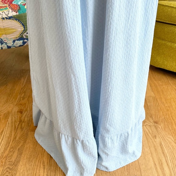 Michael Kors Light Blue Smocked Dress - Picture 4 of 10